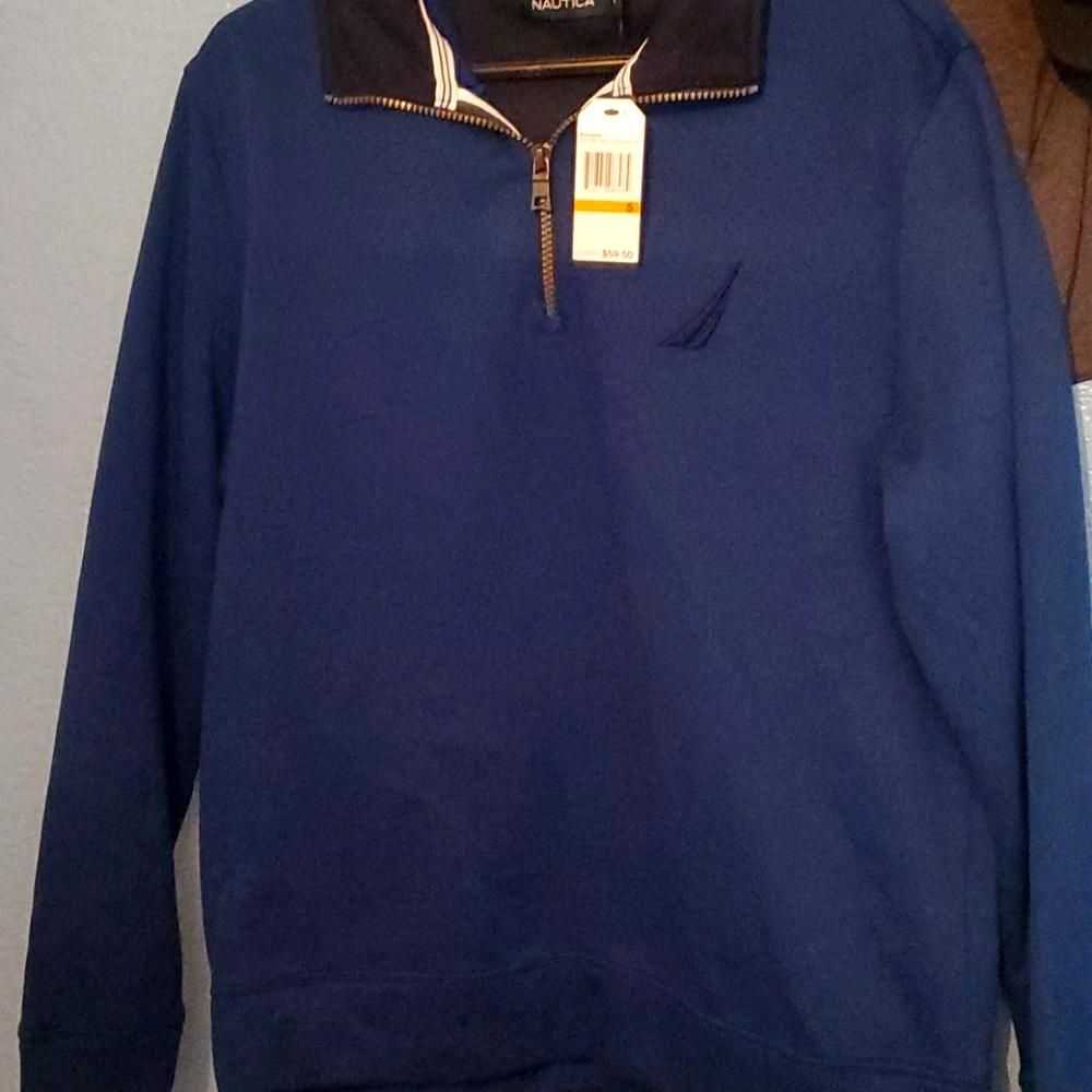 Nautica mens blu sweater size small